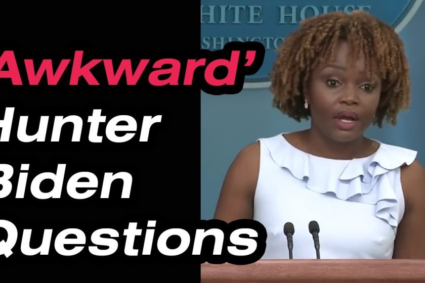 Awkward Hunter Biden Questions at the White House