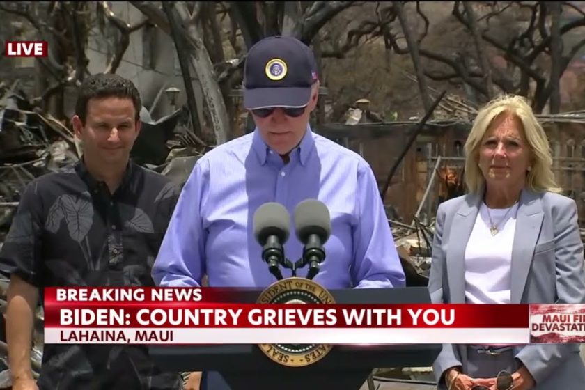 President Biden speaks following tour of Lahaina fire damage