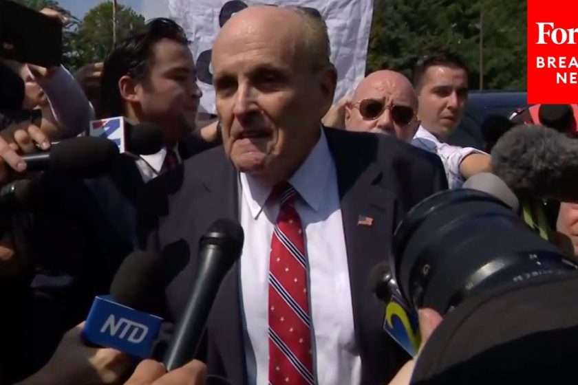 BREAKING NEWS: Rudy Giuliani Speaks To Reporters Following Arrest In Fulton County, Georgia